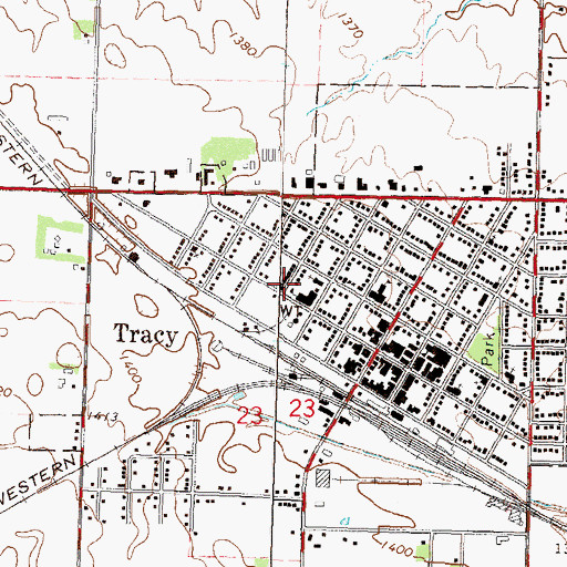Topographic Map of Christian Alliance Church, MN