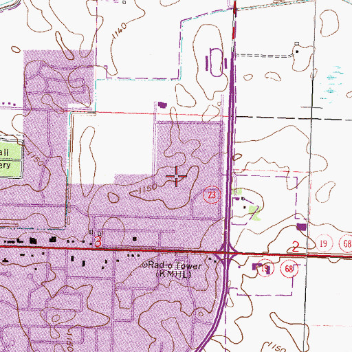 Topographic Map of Southwest State University Child Care Center, MN