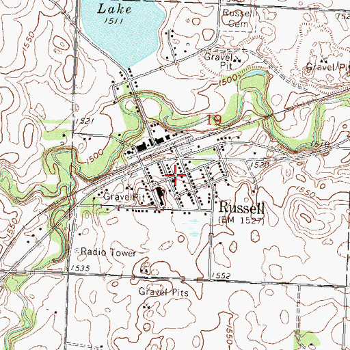 Topographic Map of Zion Lutheran Church, MN