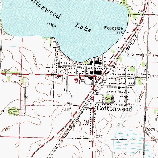 Topographic Map of Affiliated Community Medical Center, MN