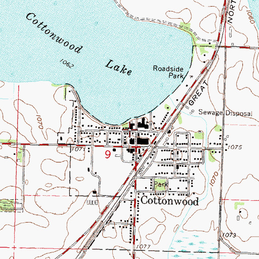 Topographic Map of Christ Lutheran Church, MN