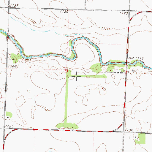 Topographic Map of Josephson Family Cemetery, MN