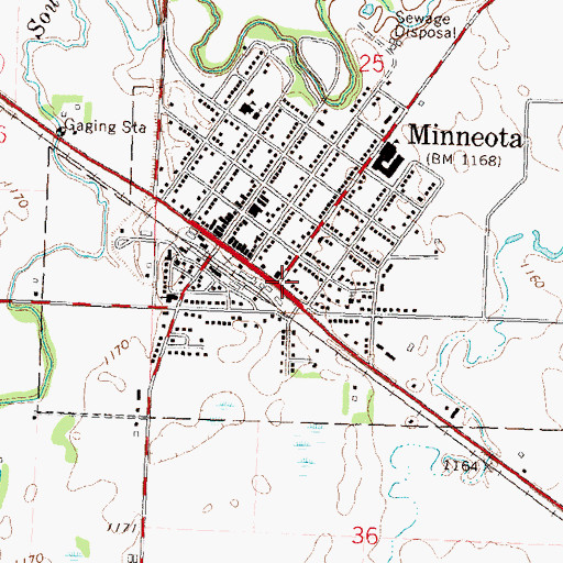 Topographic Map of First Settlement of Icelanders in Minnesota Historical Monument, MN