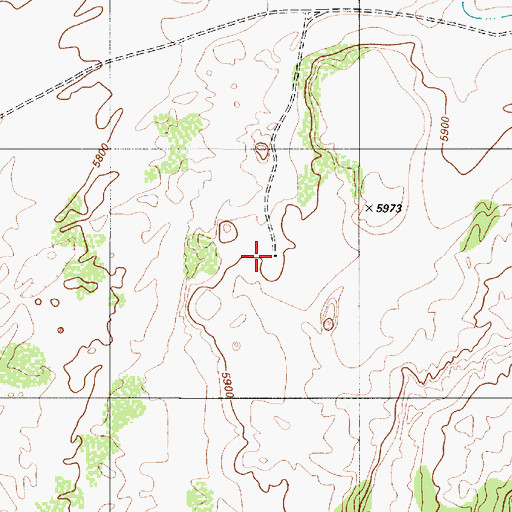 Topographic Map of Beacon Power Plant, AZ