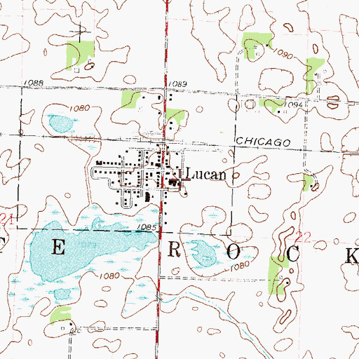 Topographic Map of Our Lady of Victory School, MN