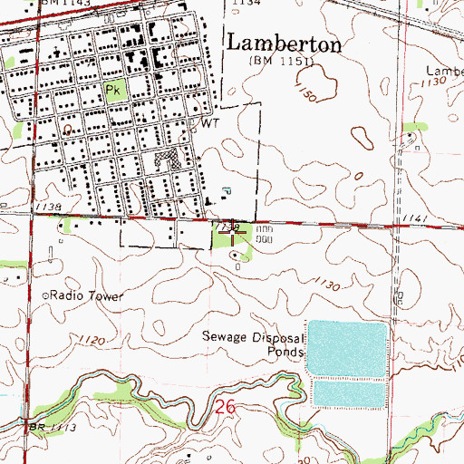 Topographic Map of Valley View Manor, MN