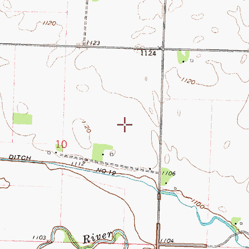 Topographic Map of Old Gales Cemetery, MN