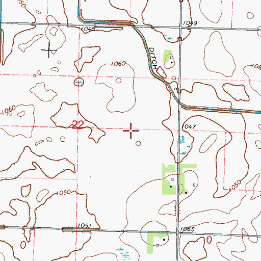 Topographic Map of Adsit Family Plot, MN