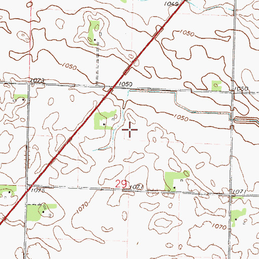 Topographic Map of Hustad Cemetery, MN