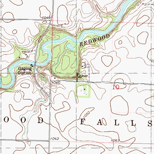 Topographic Map of Orange C Martin Grave, MN