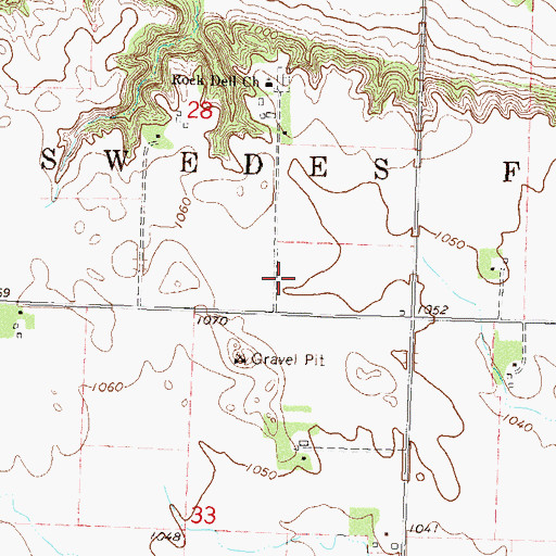 Topographic Map of Sandager Cemetery, MN