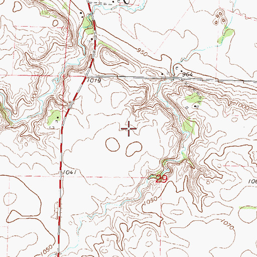 Topographic Map of Swedes Forest Township Cemetery, MN