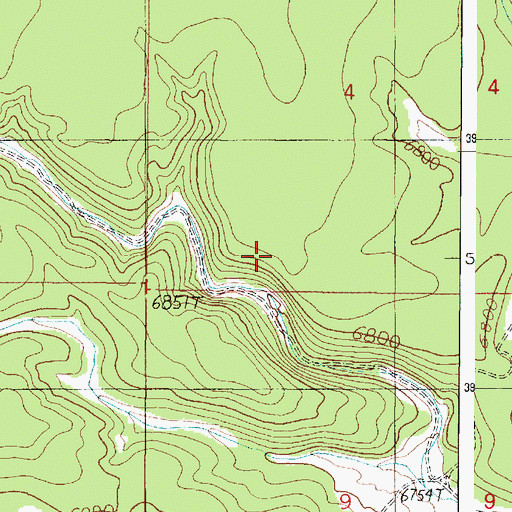 Topographic Map of Bear Tank, AZ