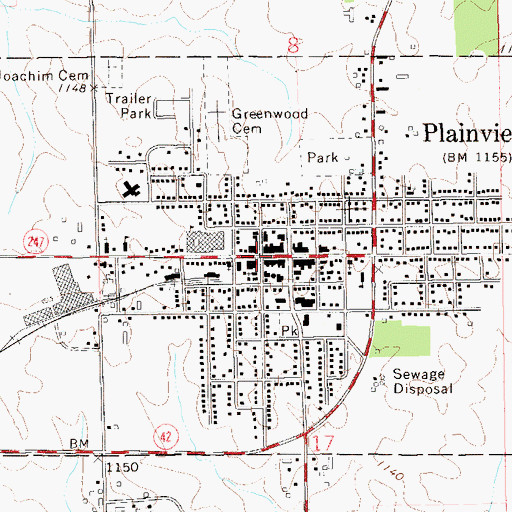 Topographic Map of Good Shepherd Lutheran Church, MN
