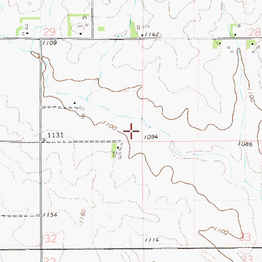 Topographic Map of German Methodist Cemetery, MN