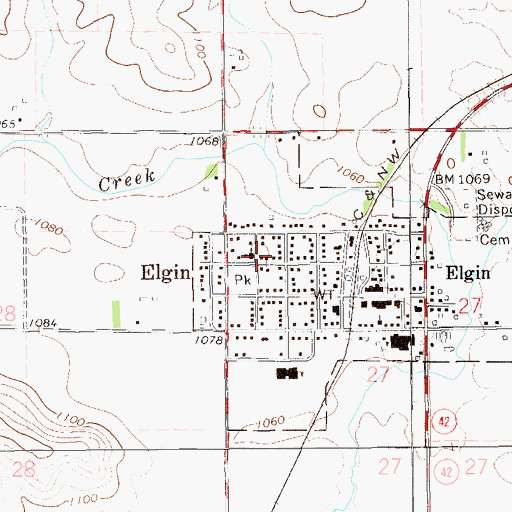 Topographic Map of Trinity Lutheran Church, MN