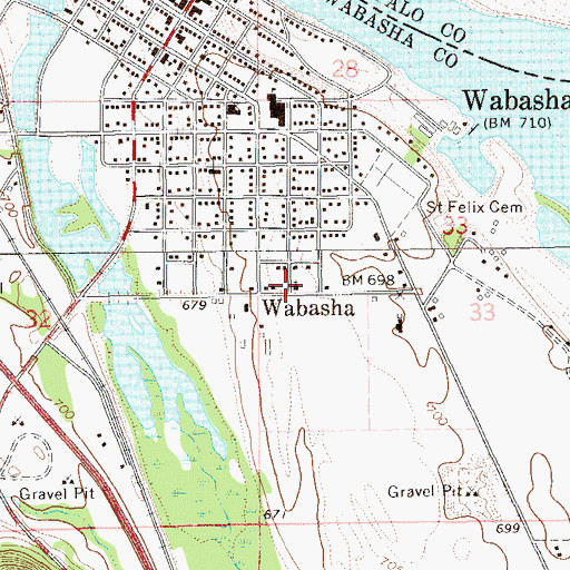 Topographic Map of Our Redeemer's Lutheran Church, MN