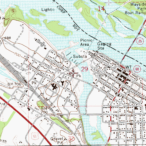 Topographic Map of Izaak Walton Park, MN