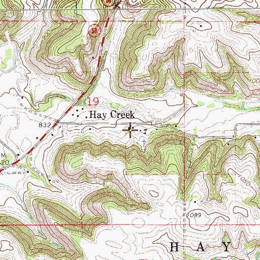 Topographic Map of Immanuel Lutheran Church, MN