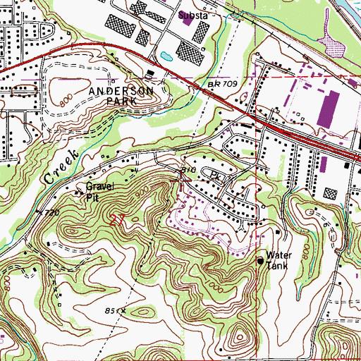 Topographic Map of New Life United Pentecostal Church, MN
