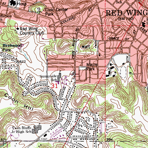 Topographic Map of Our Redeemer Lutheran Church, MN
