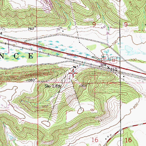 Topographic Map of Mount Frontenac Golf Course, MN