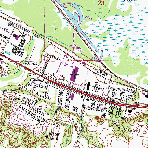 Topographic Map of Red Wing Mall, MN
