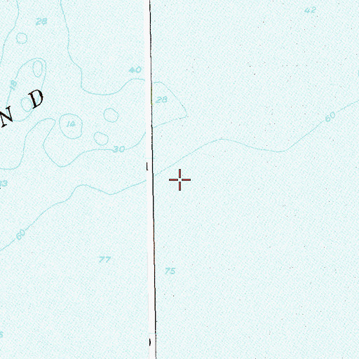 Topographic Map of Cove Rocks, CT