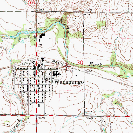 Topographic Map of Trinity Lutheran Church, MN