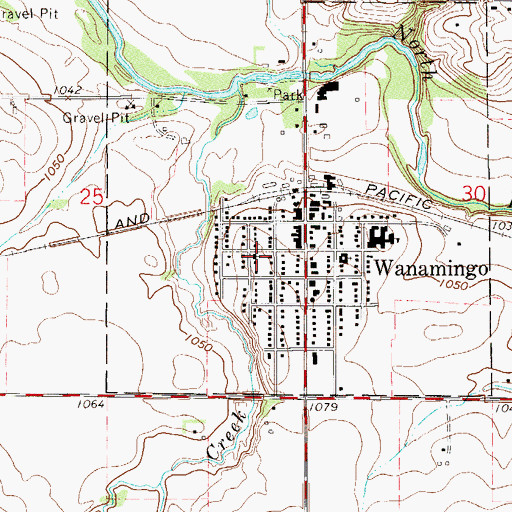 Topographic Map of Wanamingo Lutheran Church, MN