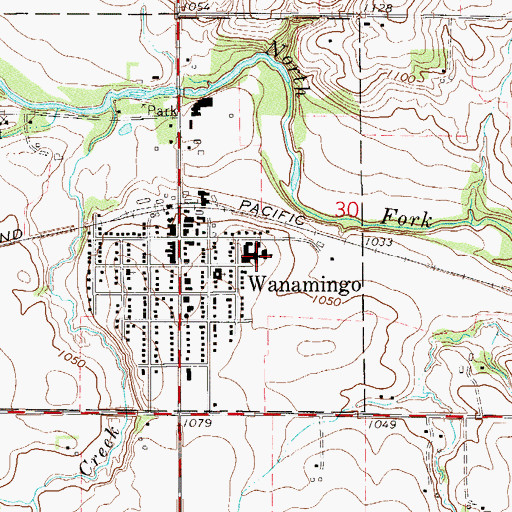 Topographic Map of Kenyon - Wanamingo Elementary School, MN