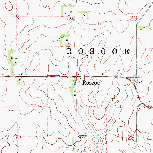 Topographic Map of Saint Agnes Catholic Church, MN