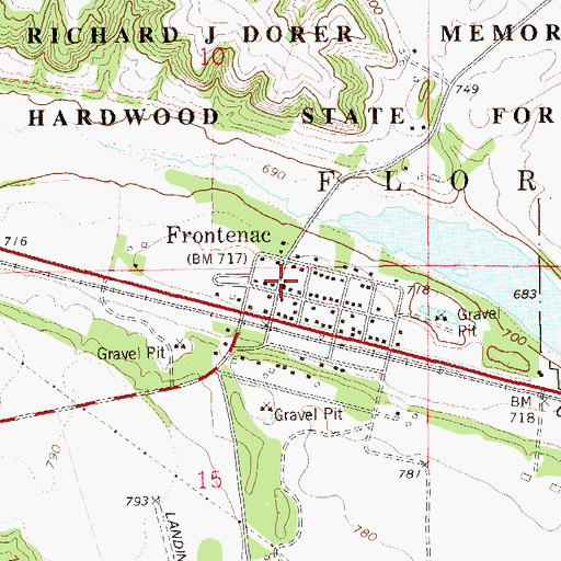 Topographic Map of Saint John's Lutheran Church, MN
