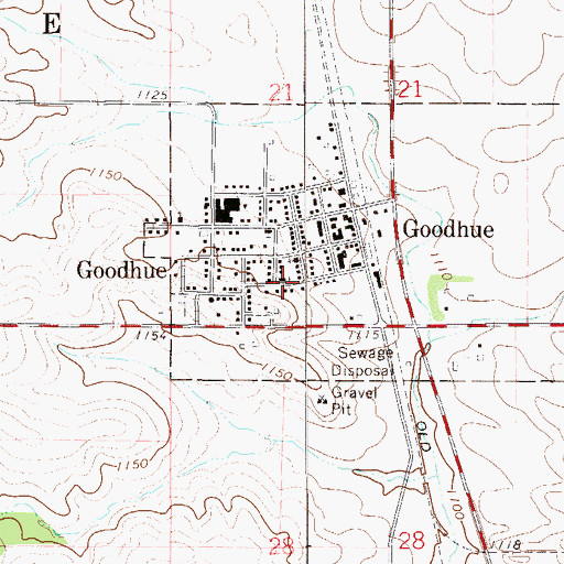 Topographic Map of Saint Luke's Lutheran Church, MN