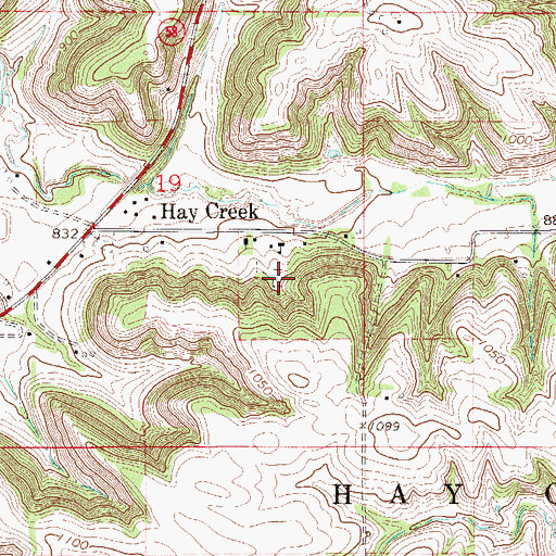 Topographic Map of German Lutheran Cemetery, MN