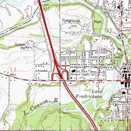 Topographic Map of Our Lady of the Angels Care Court, MN