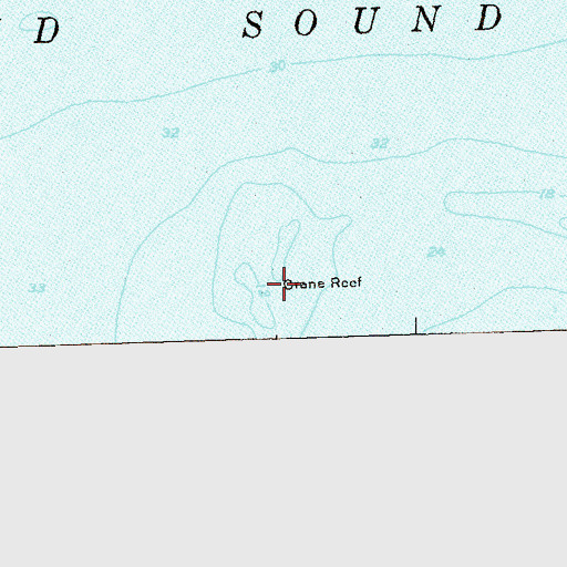 Topographic Map of Crane Reef, CT