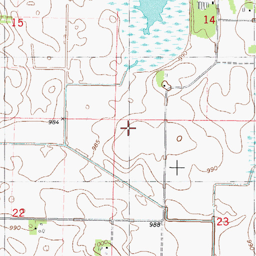Topographic Map of Altnow Cemetery, MN