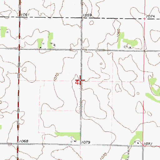 Topographic Map of Knopke-Brown Cemetery, MN