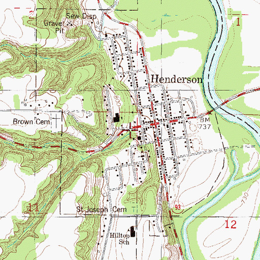 Topographic Map of Sibley Estates East, MN