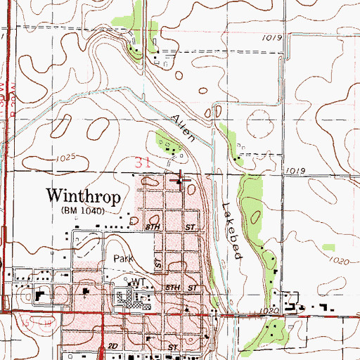 Topographic Map of Apostolic Christian Church, MN