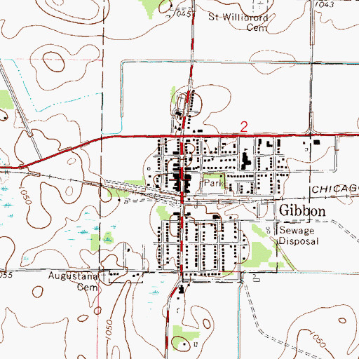 Topographic Map of Gaylord Medical Clinic, MN