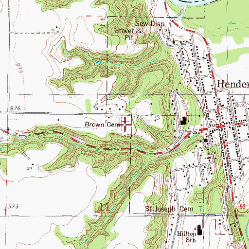 Topographic Map of Joseph R Brown State Monument, MN