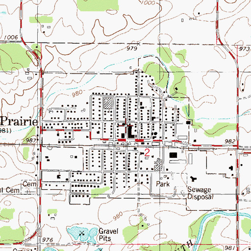 Topographic Map of Lester Prairie Police Department, MN