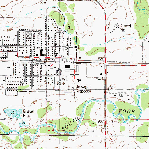 Topographic Map of Parkview Mobile Home Park, MN