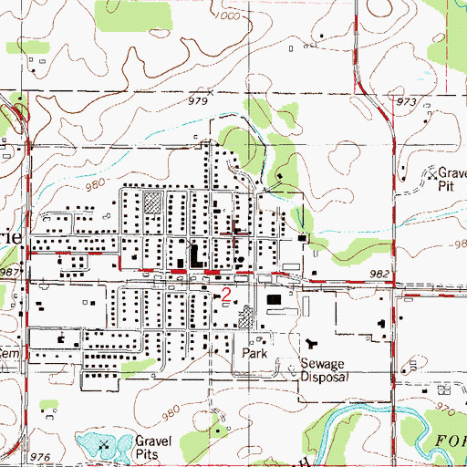 Topographic Map of Evangelical United Church of Christ, MN