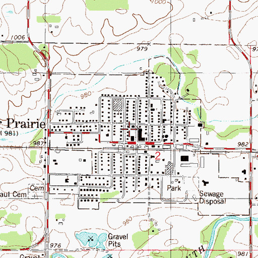 Topographic Map of Lester Prairie Medical Clinic, MN