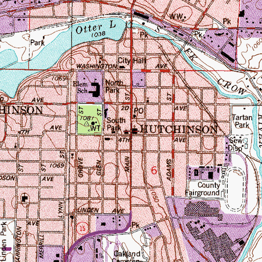 Topographic Map of Congergational United Church of Christ, MN