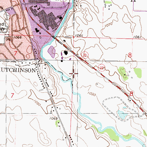 Topographic Map of Ridgewater college, MN