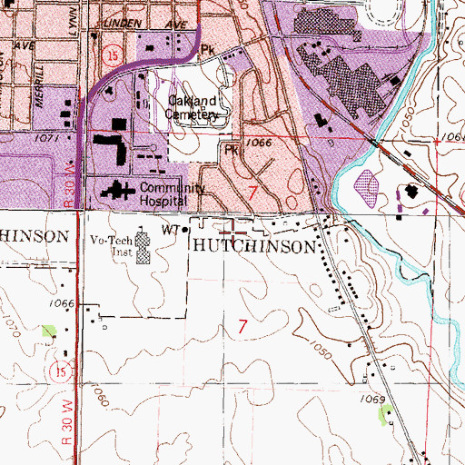 Topographic Map of Elks Park, MN